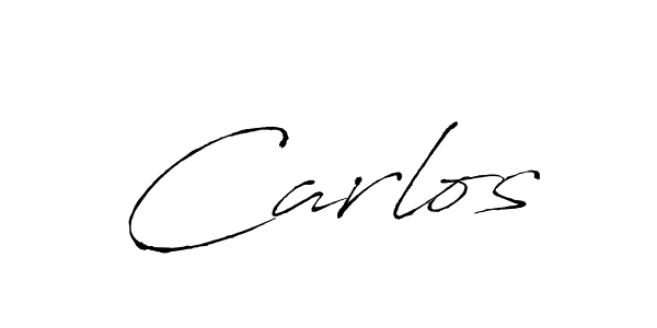 Make a beautiful signature design for name Carlos. With this signature (Antro_Vectra) style, you can create a handwritten signature for free. Carlos signature style 6 images and pictures png