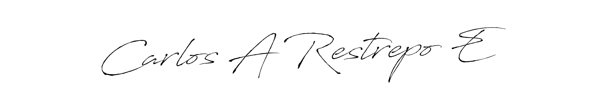 How to Draw Carlos A Restrepo E signature style? Antro_Vectra is a latest design signature styles for name Carlos A Restrepo E. Carlos A Restrepo E signature style 6 images and pictures png