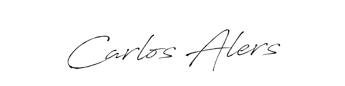 How to make Carlos Alers name signature. Use Antro_Vectra style for creating short signs online. This is the latest handwritten sign. Carlos Alers signature style 6 images and pictures png