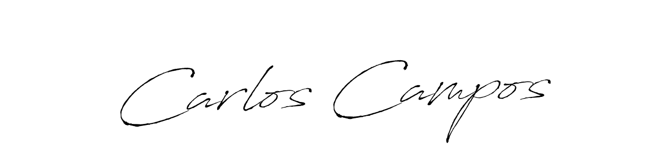 You should practise on your own different ways (Antro_Vectra) to write your name (Carlos Campos) in signature. don't let someone else do it for you. Carlos Campos signature style 6 images and pictures png