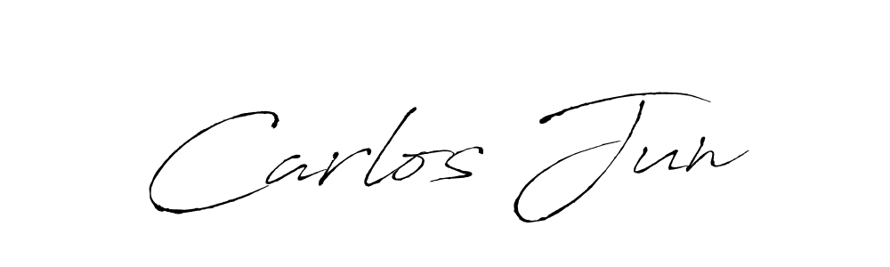 Once you've used our free online signature maker to create your best signature Antro_Vectra style, it's time to enjoy all of the benefits that Carlos Jun name signing documents. Carlos Jun signature style 6 images and pictures png