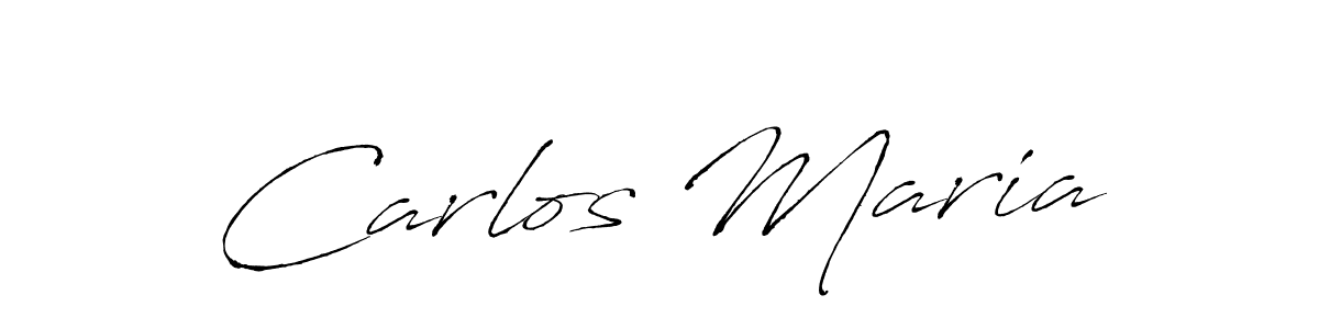 How to make Carlos Maria name signature. Use Antro_Vectra style for creating short signs online. This is the latest handwritten sign. Carlos Maria signature style 6 images and pictures png