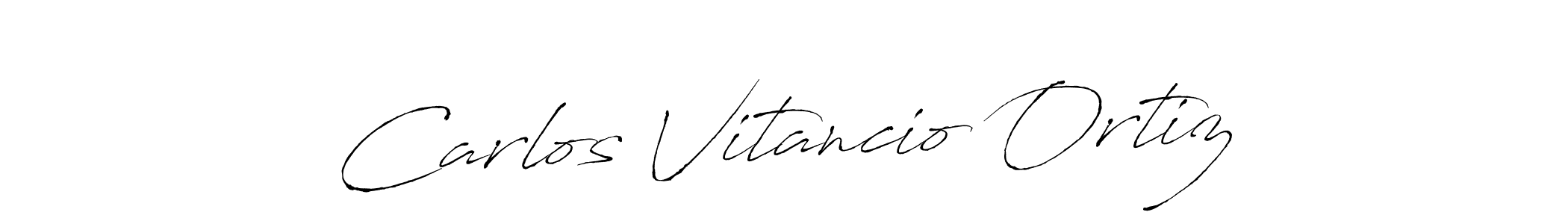 Also we have Carlos Vitancio Ortiz name is the best signature style. Create professional handwritten signature collection using Antro_Vectra autograph style. Carlos Vitancio Ortiz signature style 6 images and pictures png