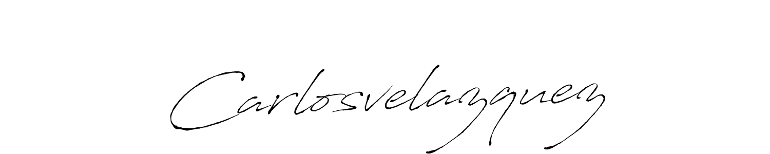 Carlosvelazquez stylish signature style. Best Handwritten Sign (Antro_Vectra) for my name. Handwritten Signature Collection Ideas for my name Carlosvelazquez. Carlosvelazquez signature style 6 images and pictures png