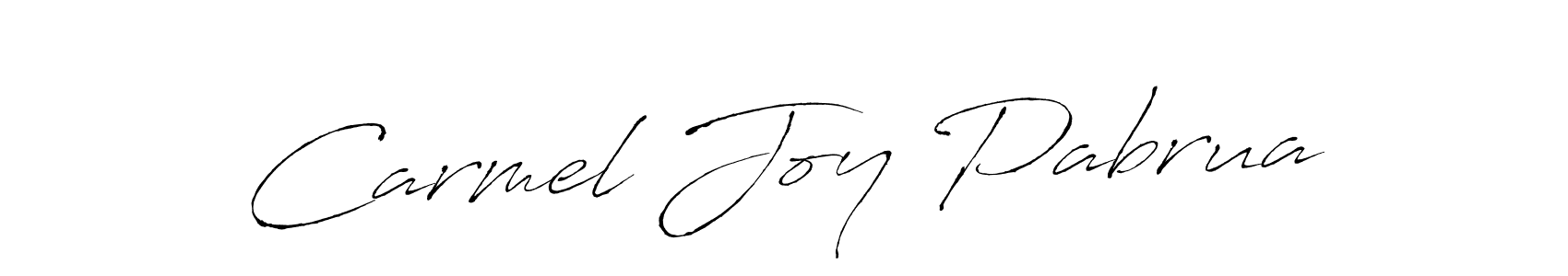 Make a beautiful signature design for name Carmel Joy Pabrua. With this signature (Antro_Vectra) style, you can create a handwritten signature for free. Carmel Joy Pabrua signature style 6 images and pictures png