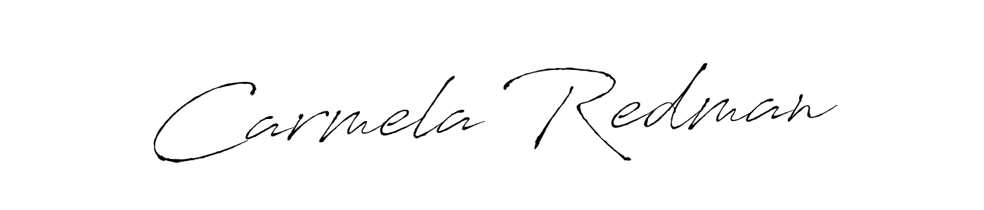 Design your own signature with our free online signature maker. With this signature software, you can create a handwritten (Antro_Vectra) signature for name Carmela Redman. Carmela Redman signature style 6 images and pictures png