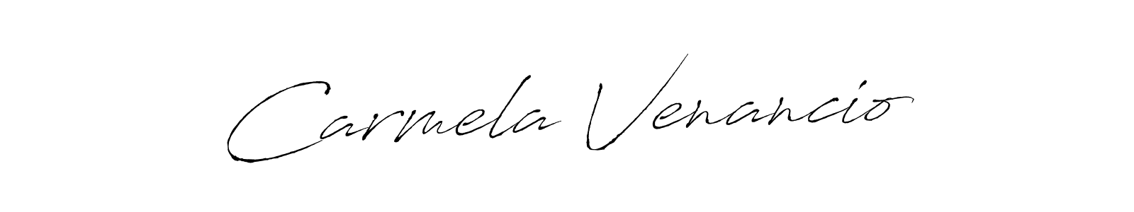 Make a beautiful signature design for name Carmela Venancio. With this signature (Antro_Vectra) style, you can create a handwritten signature for free. Carmela Venancio signature style 6 images and pictures png