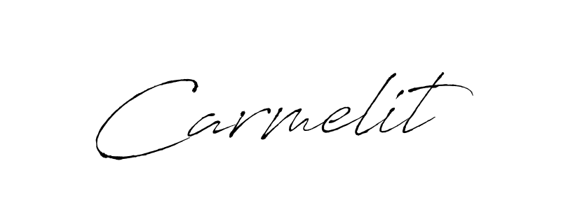 Make a beautiful signature design for name Carmelit. With this signature (Antro_Vectra) style, you can create a handwritten signature for free. Carmelit signature style 6 images and pictures png