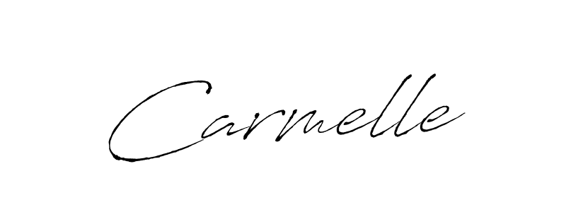 Carmelle stylish signature style. Best Handwritten Sign (Antro_Vectra) for my name. Handwritten Signature Collection Ideas for my name Carmelle. Carmelle signature style 6 images and pictures png