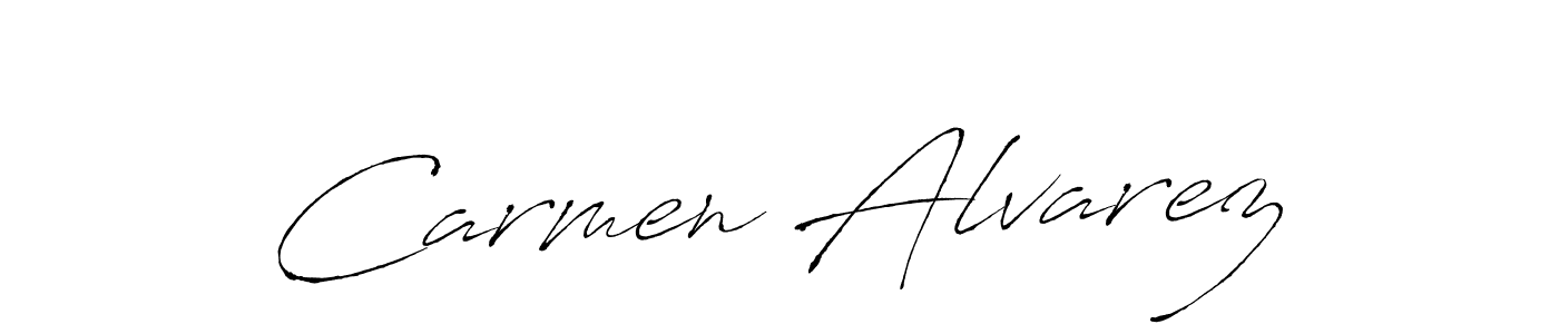 Use a signature maker to create a handwritten signature online. With this signature software, you can design (Antro_Vectra) your own signature for name Carmen Alvarez. Carmen Alvarez signature style 6 images and pictures png