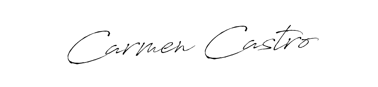 Create a beautiful signature design for name Carmen Castro. With this signature (Antro_Vectra) fonts, you can make a handwritten signature for free. Carmen Castro signature style 6 images and pictures png