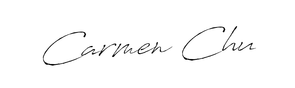 Make a beautiful signature design for name Carmen Chu. With this signature (Antro_Vectra) style, you can create a handwritten signature for free. Carmen Chu signature style 6 images and pictures png