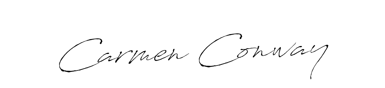 The best way (Antro_Vectra) to make a short signature is to pick only two or three words in your name. The name Carmen Conway include a total of six letters. For converting this name. Carmen Conway signature style 6 images and pictures png
