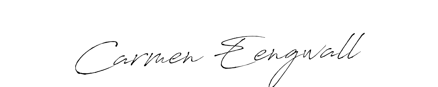 How to make Carmen Eengwall name signature. Use Antro_Vectra style for creating short signs online. This is the latest handwritten sign. Carmen Eengwall signature style 6 images and pictures png