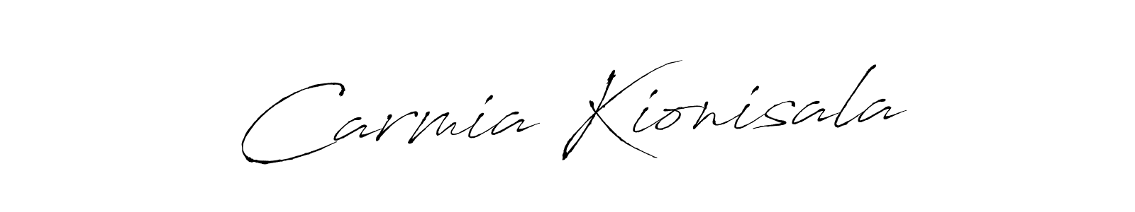 Make a beautiful signature design for name Carmia Kionisala. With this signature (Antro_Vectra) style, you can create a handwritten signature for free. Carmia Kionisala signature style 6 images and pictures png