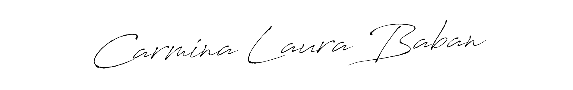 Make a beautiful signature design for name Carmina Laura Baban. Use this online signature maker to create a handwritten signature for free. Carmina Laura Baban signature style 6 images and pictures png