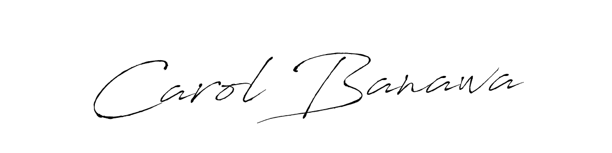 Make a beautiful signature design for name Carol Banawa. With this signature (Antro_Vectra) style, you can create a handwritten signature for free. Carol Banawa signature style 6 images and pictures png