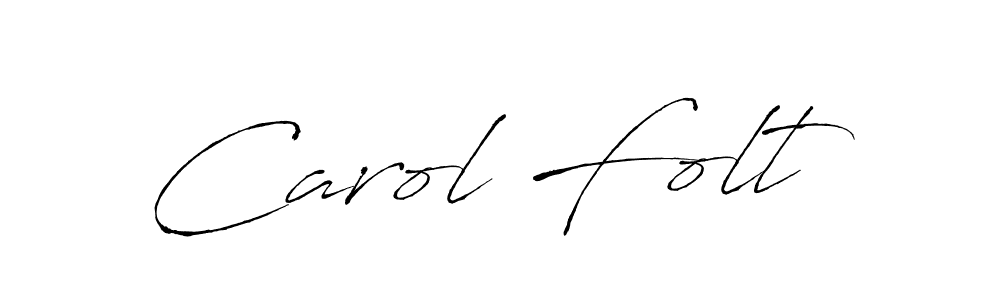 Carol Folt stylish signature style. Best Handwritten Sign (Antro_Vectra) for my name. Handwritten Signature Collection Ideas for my name Carol Folt. Carol Folt signature style 6 images and pictures png