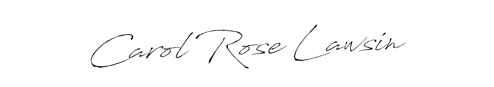Create a beautiful signature design for name Carol Rose Lawsin. With this signature (Antro_Vectra) fonts, you can make a handwritten signature for free. Carol Rose Lawsin signature style 6 images and pictures png