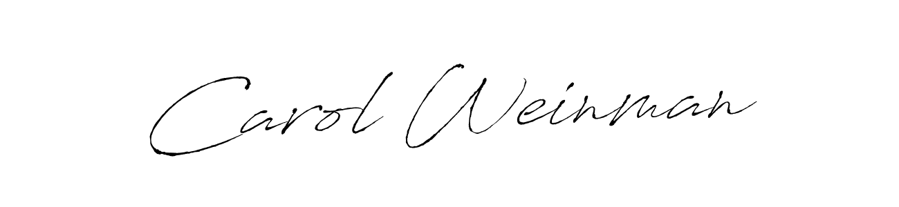 Use a signature maker to create a handwritten signature online. With this signature software, you can design (Antro_Vectra) your own signature for name Carol Weinman. Carol Weinman signature style 6 images and pictures png