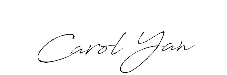 Make a beautiful signature design for name Carol Yan. With this signature (Antro_Vectra) style, you can create a handwritten signature for free. Carol Yan signature style 6 images and pictures png