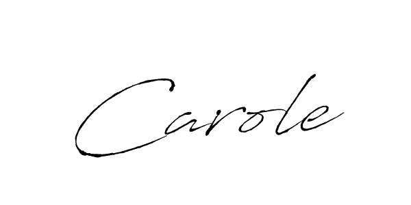 Create a beautiful signature design for name Carole. With this signature (Antro_Vectra) fonts, you can make a handwritten signature for free. Carole signature style 6 images and pictures png