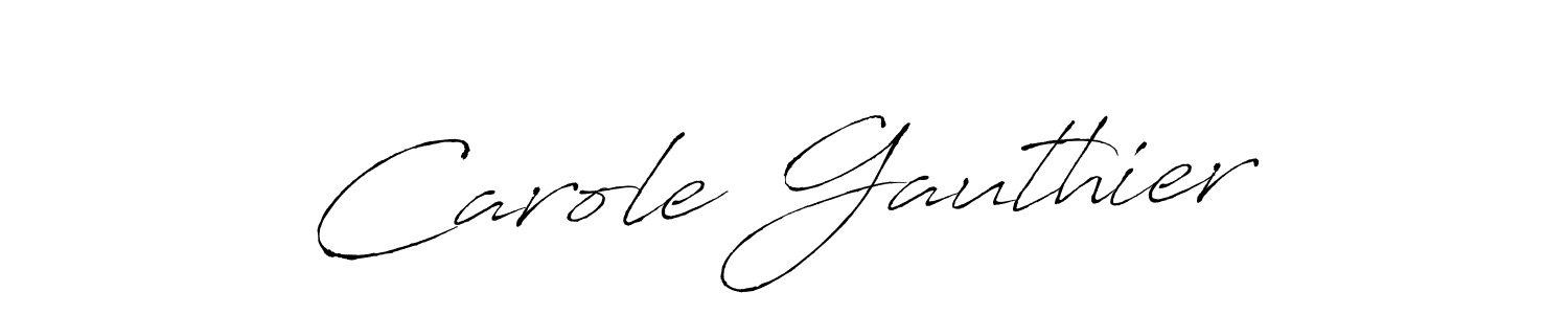 Design your own signature with our free online signature maker. With this signature software, you can create a handwritten (Antro_Vectra) signature for name Carole Gauthier. Carole Gauthier signature style 6 images and pictures png