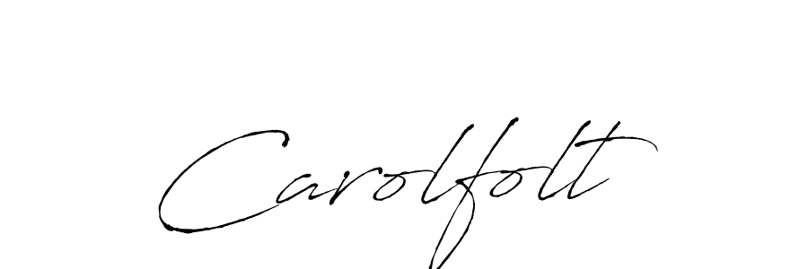 Use a signature maker to create a handwritten signature online. With this signature software, you can design (Antro_Vectra) your own signature for name Carolfolt. Carolfolt signature style 6 images and pictures png