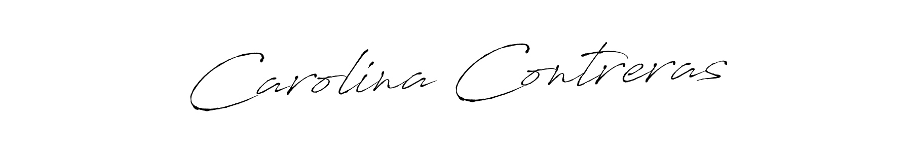 Make a beautiful signature design for name Carolina Contreras. With this signature (Antro_Vectra) style, you can create a handwritten signature for free. Carolina Contreras signature style 6 images and pictures png