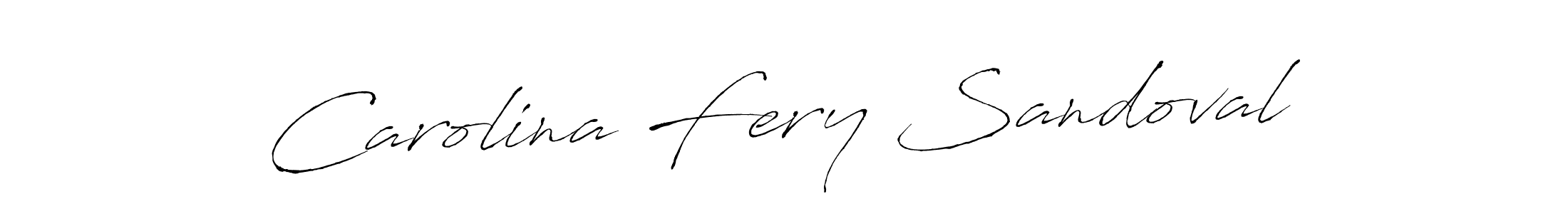 Carolina Fery Sandoval stylish signature style. Best Handwritten Sign (Antro_Vectra) for my name. Handwritten Signature Collection Ideas for my name Carolina Fery Sandoval. Carolina Fery Sandoval signature style 6 images and pictures png