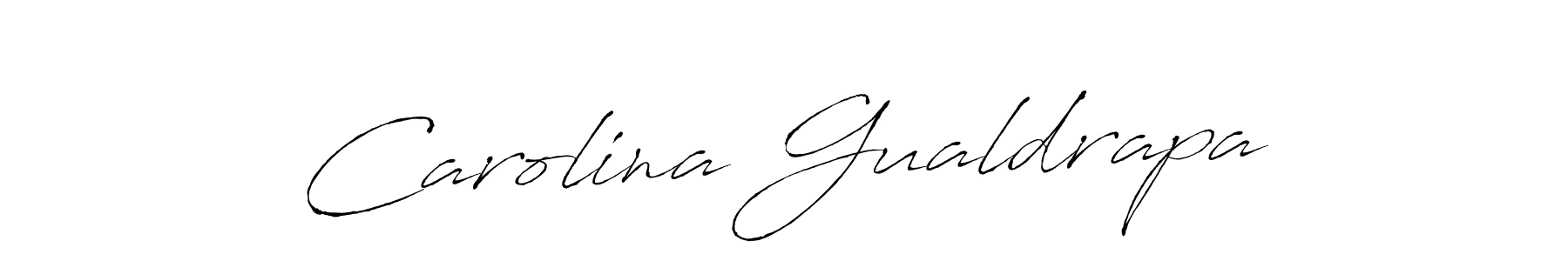 Carolina Gualdrapa stylish signature style. Best Handwritten Sign (Antro_Vectra) for my name. Handwritten Signature Collection Ideas for my name Carolina Gualdrapa. Carolina Gualdrapa signature style 6 images and pictures png