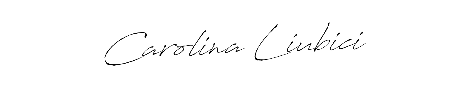 Use a signature maker to create a handwritten signature online. With this signature software, you can design (Antro_Vectra) your own signature for name Carolina Liubici. Carolina Liubici signature style 6 images and pictures png