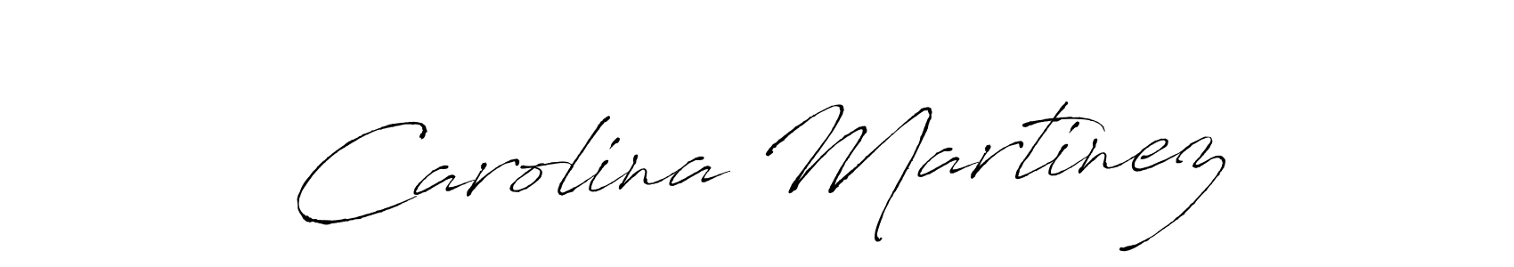 Make a beautiful signature design for name Carolina Martinez. With this signature (Antro_Vectra) style, you can create a handwritten signature for free. Carolina Martinez signature style 6 images and pictures png