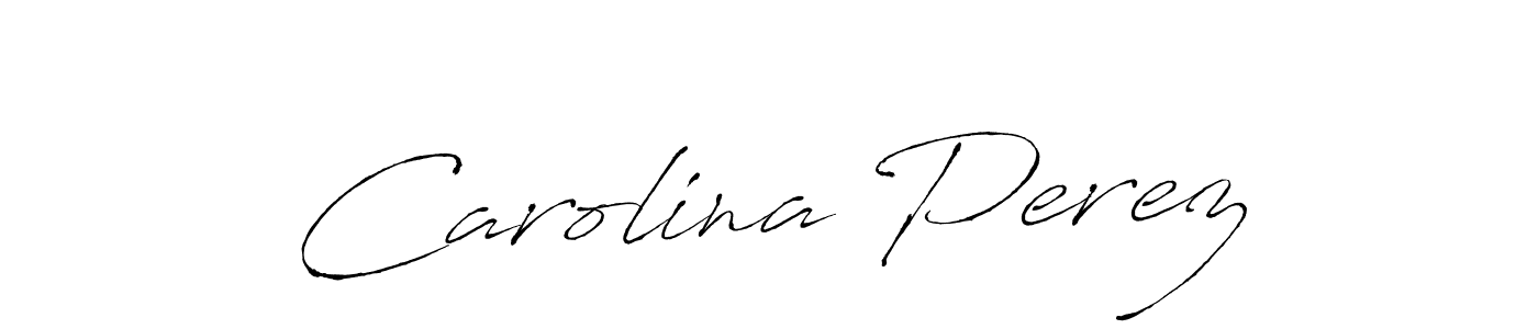 How to make Carolina Perez name signature. Use Antro_Vectra style for creating short signs online. This is the latest handwritten sign. Carolina Perez signature style 6 images and pictures png