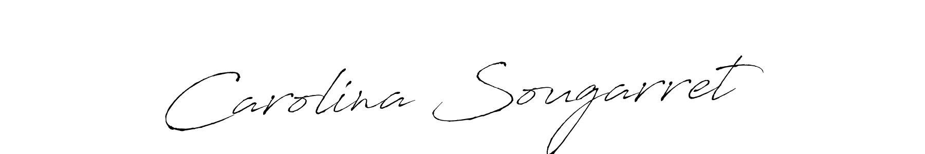 Carolina Sougarret stylish signature style. Best Handwritten Sign (Antro_Vectra) for my name. Handwritten Signature Collection Ideas for my name Carolina Sougarret. Carolina Sougarret signature style 6 images and pictures png