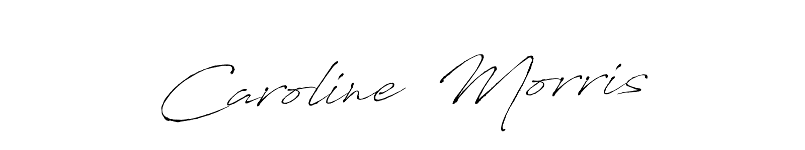 Make a beautiful signature design for name Caroline  Morris. With this signature (Antro_Vectra) style, you can create a handwritten signature for free. Caroline  Morris signature style 6 images and pictures png