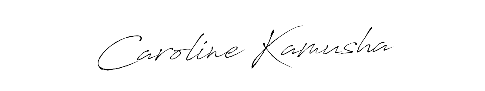 How to make Caroline Kamusha signature? Antro_Vectra is a professional autograph style. Create handwritten signature for Caroline Kamusha name. Caroline Kamusha signature style 6 images and pictures png