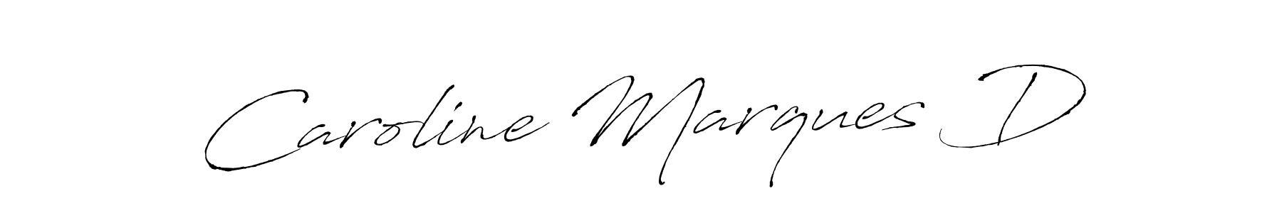 Caroline Marques D stylish signature style. Best Handwritten Sign (Antro_Vectra) for my name. Handwritten Signature Collection Ideas for my name Caroline Marques D. Caroline Marques D signature style 6 images and pictures png