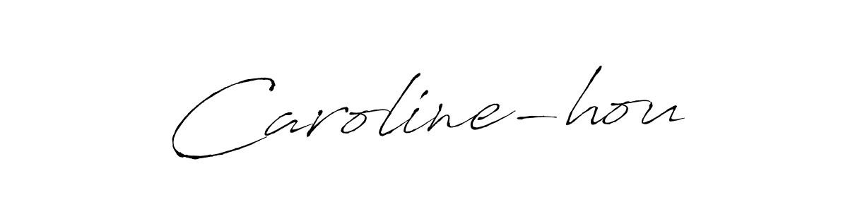 The best way (Antro_Vectra) to make a short signature is to pick only two or three words in your name. The name Caroline-hou include a total of six letters. For converting this name. Caroline-hou signature style 6 images and pictures png