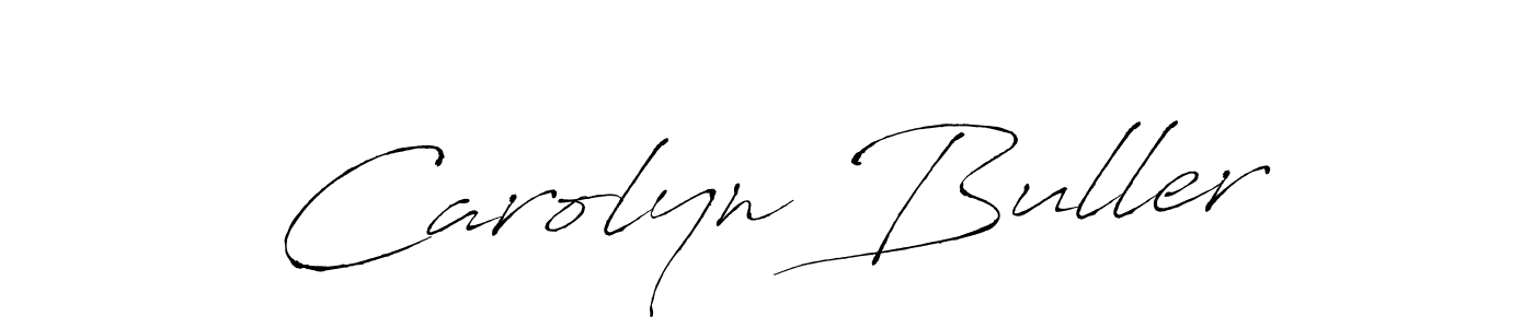 Carolyn Buller stylish signature style. Best Handwritten Sign (Antro_Vectra) for my name. Handwritten Signature Collection Ideas for my name Carolyn Buller. Carolyn Buller signature style 6 images and pictures png