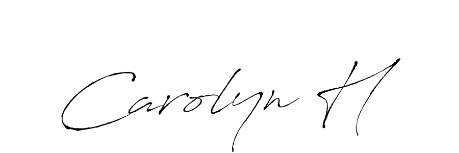 You should practise on your own different ways (Antro_Vectra) to write your name (Carolyn H) in signature. don't let someone else do it for you. Carolyn H signature style 6 images and pictures png