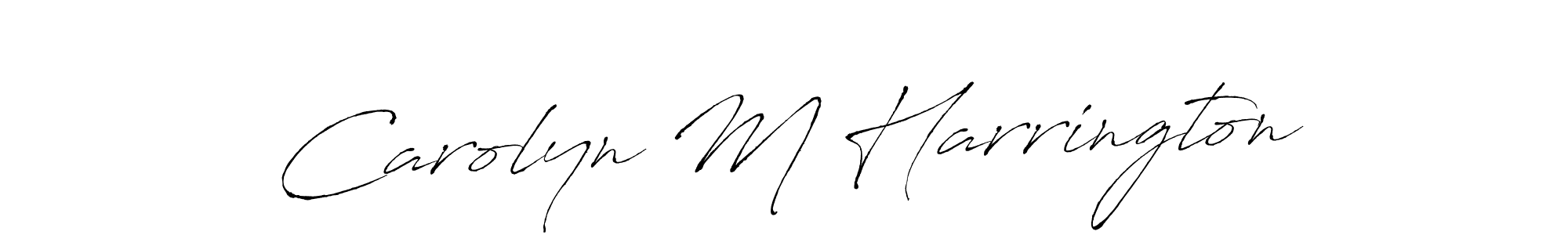 You should practise on your own different ways (Antro_Vectra) to write your name (Carolyn M Harrington) in signature. don't let someone else do it for you. Carolyn M Harrington signature style 6 images and pictures png