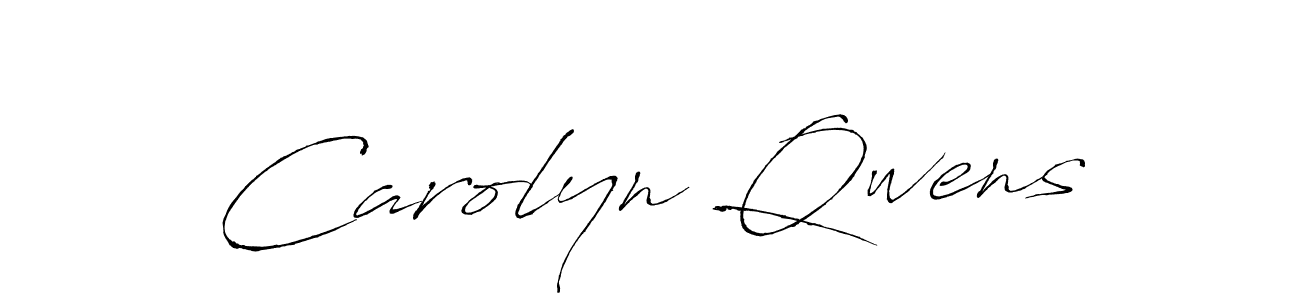 Design your own signature with our free online signature maker. With this signature software, you can create a handwritten (Antro_Vectra) signature for name Carolyn Qwens. Carolyn Qwens signature style 6 images and pictures png