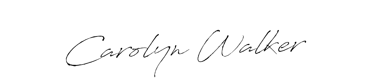 Carolyn Walker stylish signature style. Best Handwritten Sign (Antro_Vectra) for my name. Handwritten Signature Collection Ideas for my name Carolyn Walker. Carolyn Walker signature style 6 images and pictures png
