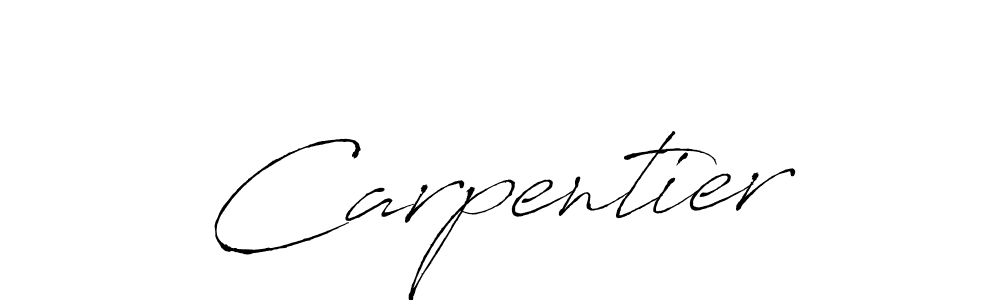 Design your own signature with our free online signature maker. With this signature software, you can create a handwritten (Antro_Vectra) signature for name Carpentier. Carpentier signature style 6 images and pictures png