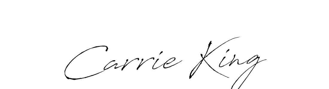 Antro_Vectra is a professional signature style that is perfect for those who want to add a touch of class to their signature. It is also a great choice for those who want to make their signature more unique. Get Carrie King name to fancy signature for free. Carrie King signature style 6 images and pictures png