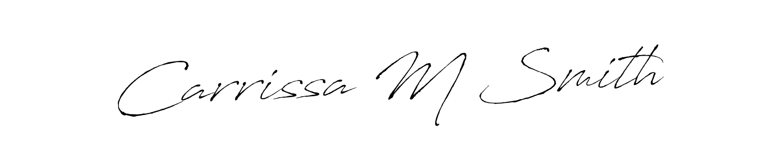 Make a beautiful signature design for name Carrissa M Smith. Use this online signature maker to create a handwritten signature for free. Carrissa M Smith signature style 6 images and pictures png