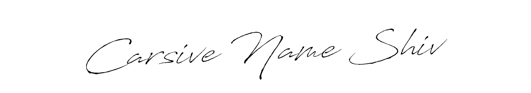 The best way (Antro_Vectra) to make a short signature is to pick only two or three words in your name. The name Carsive Name Shiv include a total of six letters. For converting this name. Carsive Name Shiv signature style 6 images and pictures png