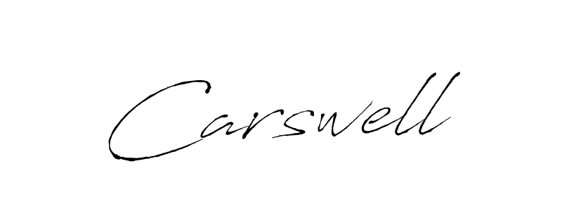 How to make Carswell signature? Antro_Vectra is a professional autograph style. Create handwritten signature for Carswell name. Carswell signature style 6 images and pictures png