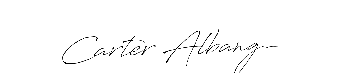 Carter Albang- stylish signature style. Best Handwritten Sign (Antro_Vectra) for my name. Handwritten Signature Collection Ideas for my name Carter Albang-. Carter Albang- signature style 6 images and pictures png